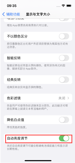 庄浪苹果15维修店分享iPhone 15 Pro系列屏幕亮度 