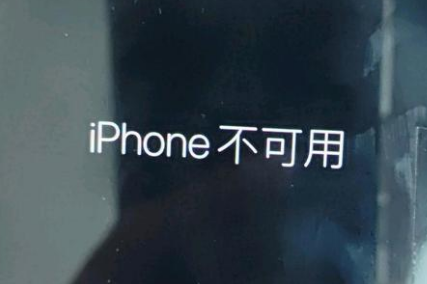 庄浪苹果服务网点分享锁屏界面显示“iPhone 不可用”如何解决 